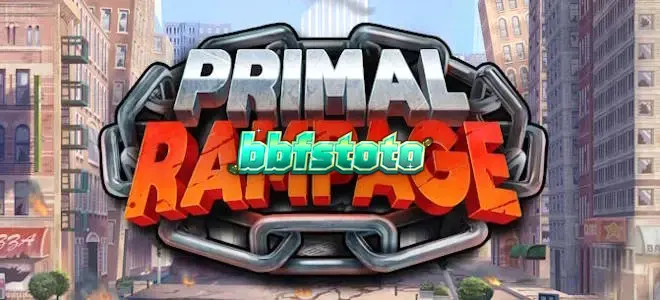 Pemandangan hutan lebat dengan elemen slot Primal Rampage